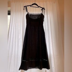 Reformation Linen and Lace Dress